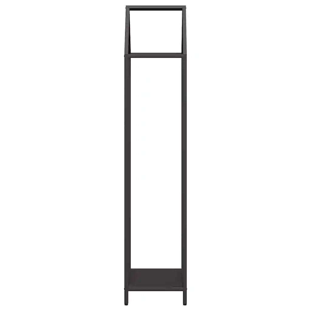 Rastrelliera per Legna da Ardere Nera 40x25x120 cm CFW2991117