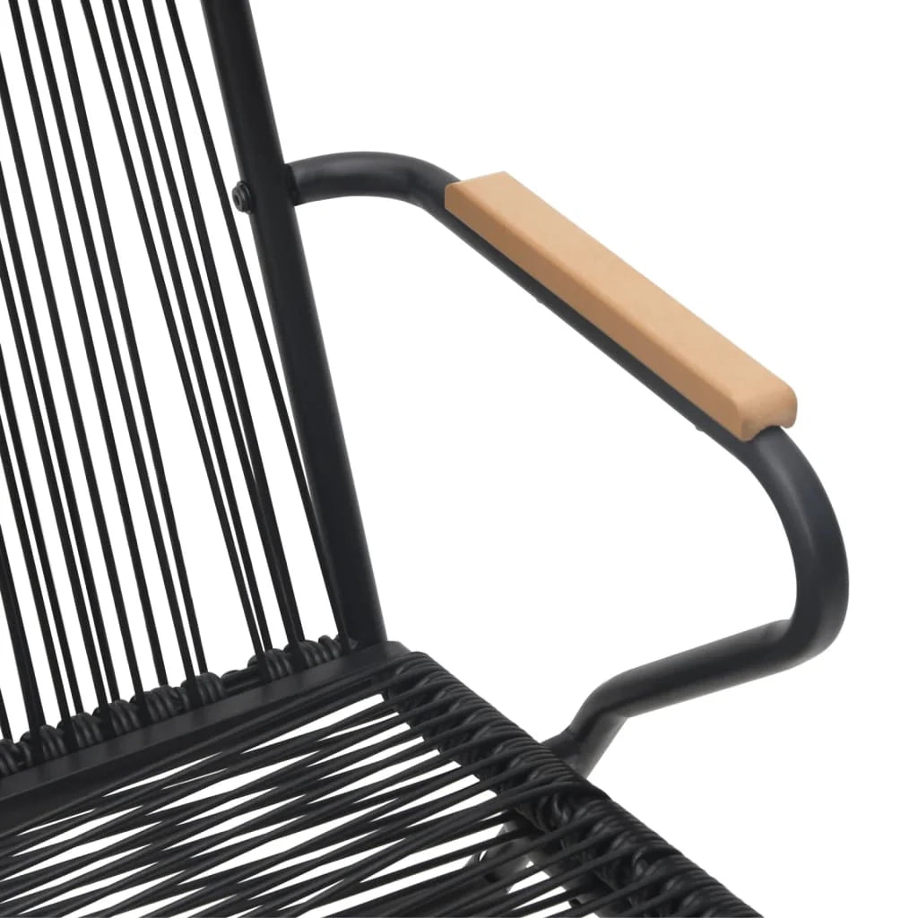Set da pranzo da giardino in rattan nero PVC da 9 pezzi 02_0014480