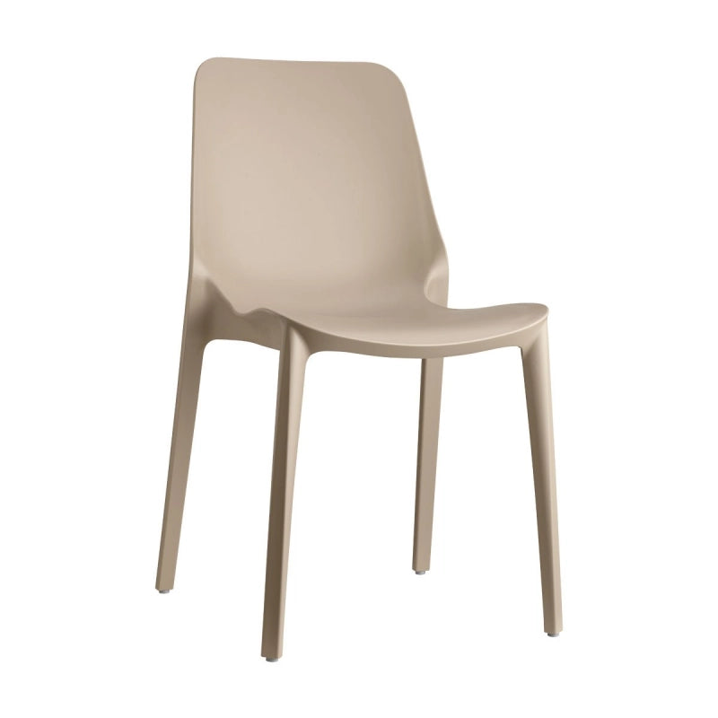SET 6 SEDIE GINEVRA TECNOPOLIMERO SCAB DESIGN - Tortora 15