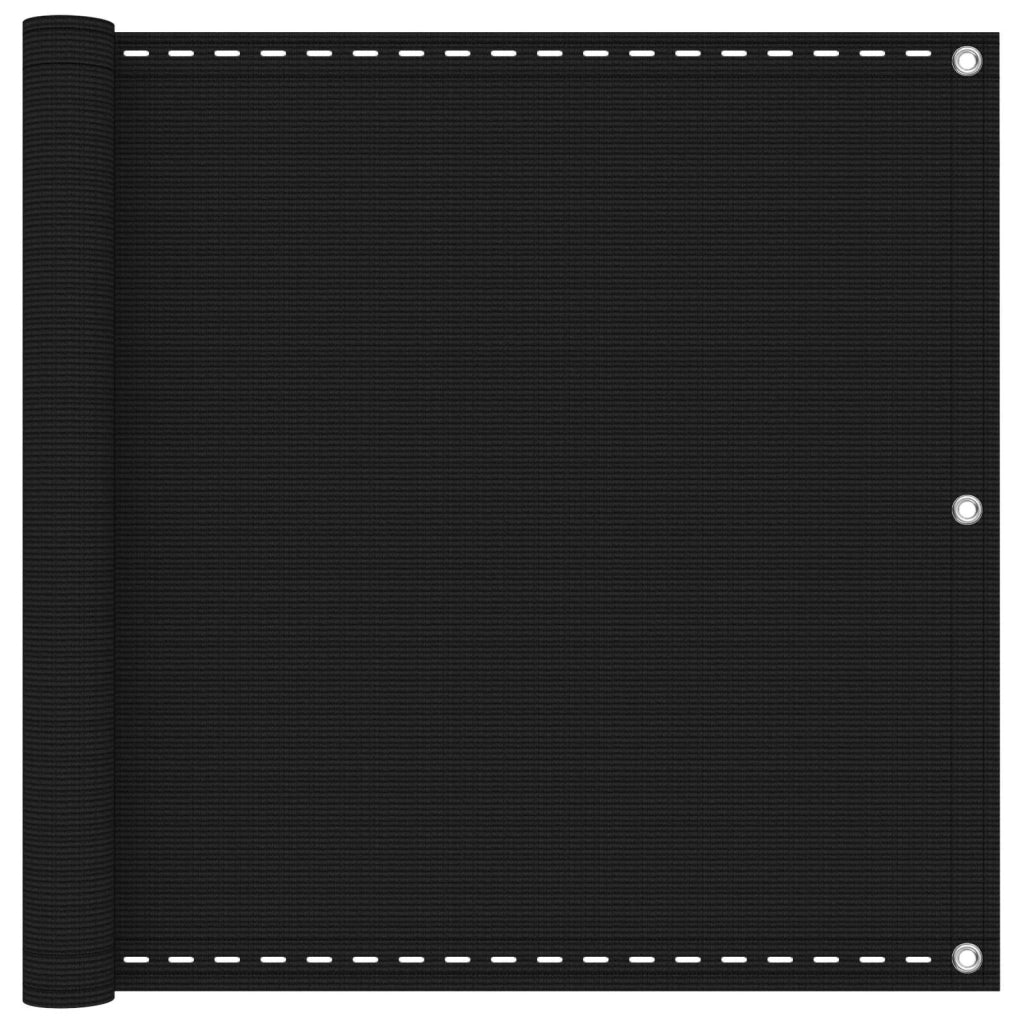 Schermo da balcone Nero 75 x 700 cm HDPE e alluminio 4003041