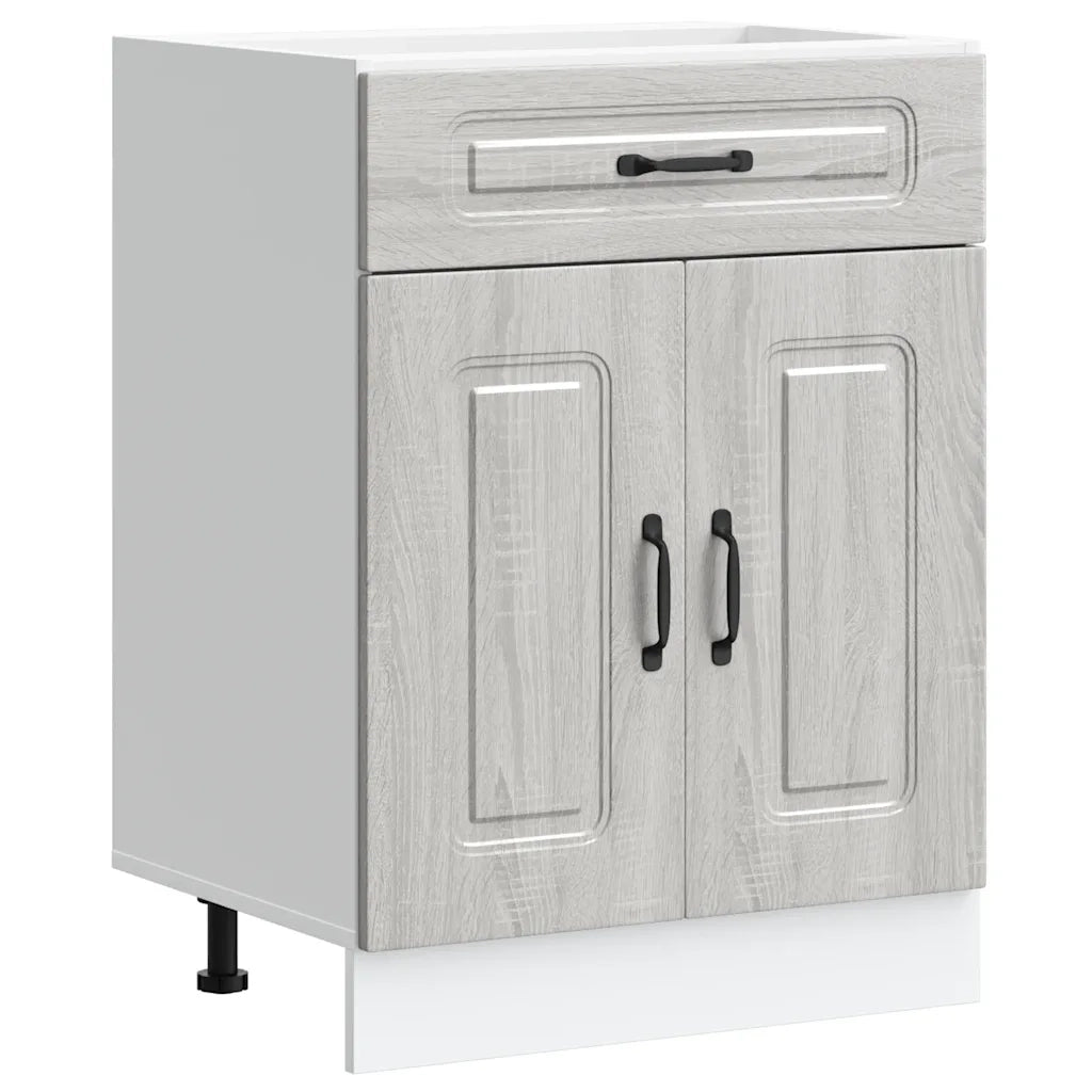 Base da Cucina Kalmar Grigio Sonoma in Legno Multistrato 853493