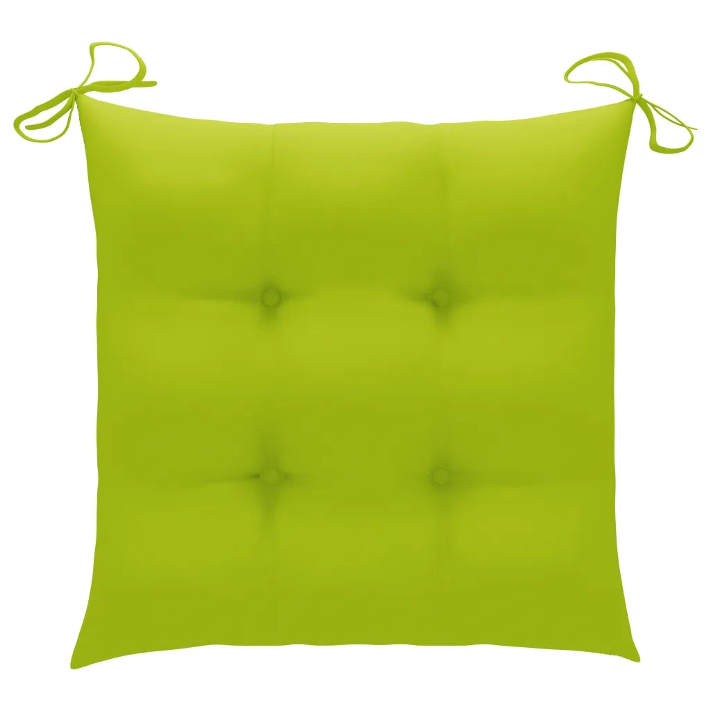 Sedie da Pranzo da Esterni con Cuscini 3 pz | Sedie da Esterno Massello di Acacia