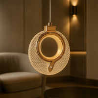 Lampadario A Sospensione In Cristallo Lhj110-1cp Light Rose Gold