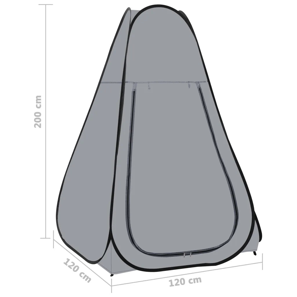 Tenda Doccia da Campeggio Apribile Grigia