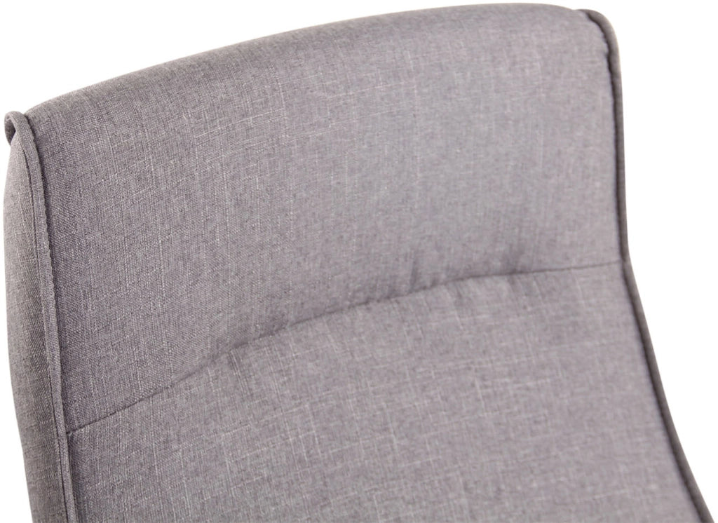 Sedia ufficio Portland in similpelle o stoffa grigio,Tessuto