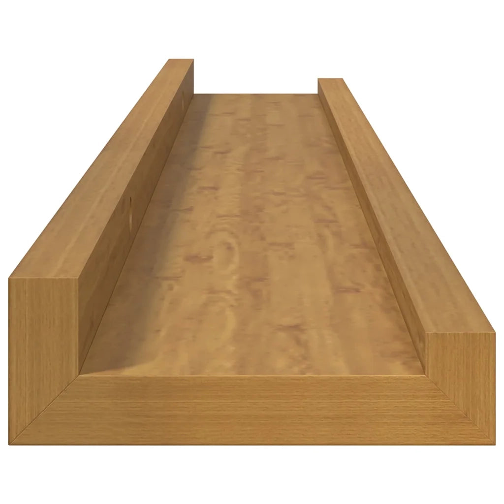 Scaffale da parete 2 pcs Beige 60 x 9 x 3 cm Legno multistrato 42020032