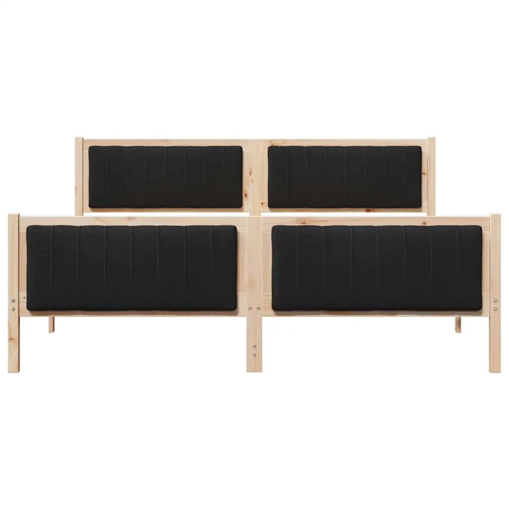 Struttura del Letto con testiera Marrone e nero 180 x 200 cm 3394305