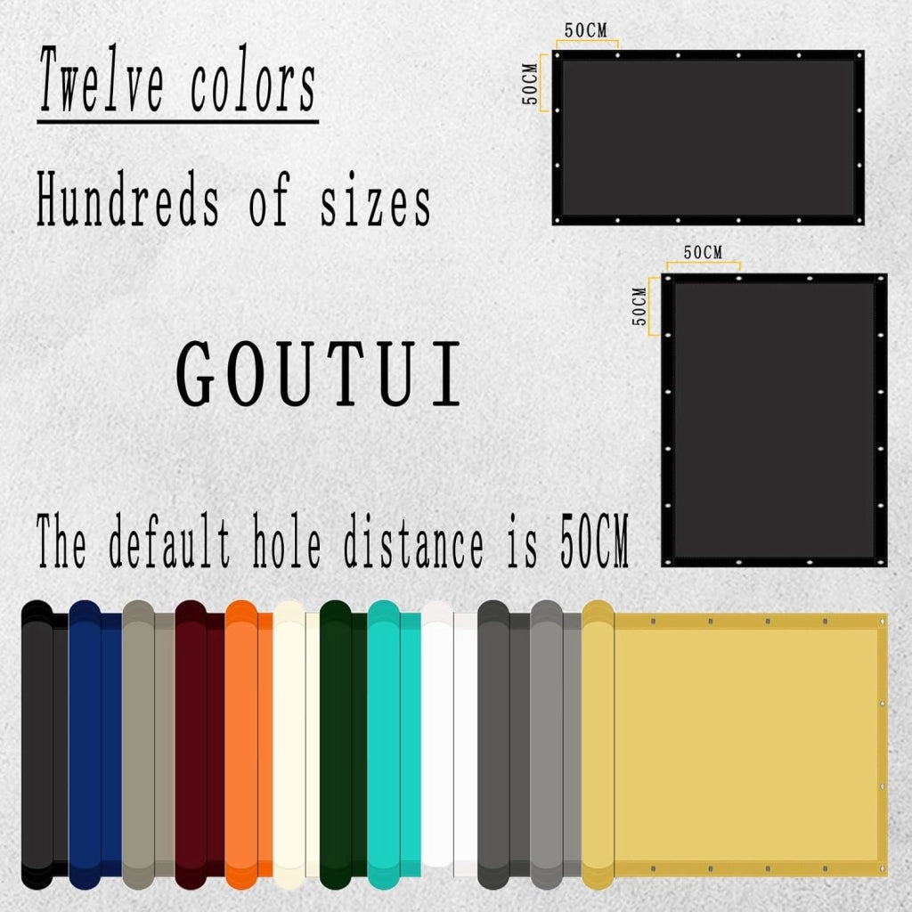 Tenda a Vela Impermeabile Rettangolare 1.8 x 5.8 m Protezione UV Tenda a Vela per Esterno Inclusa Corda Fissa Tenda a vela per esterno per Giardino Balcone Piscina, Tortora