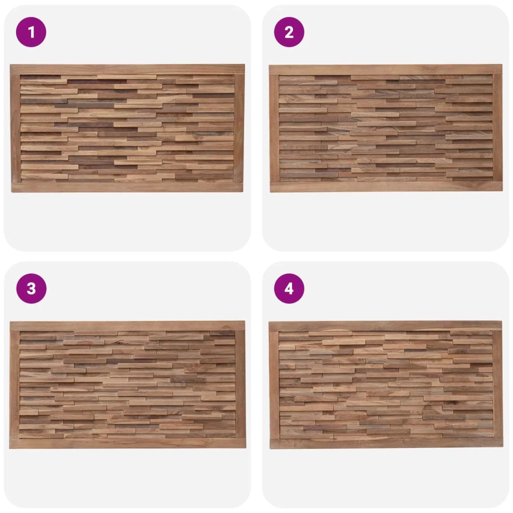 Testiera | Testata Naturale Legno di teak solido