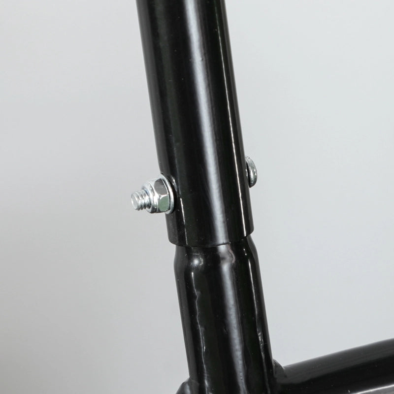 RULLO PER PRATO con manico a U Ø32 cm 58x32,5x113 cm Acciaio Nero