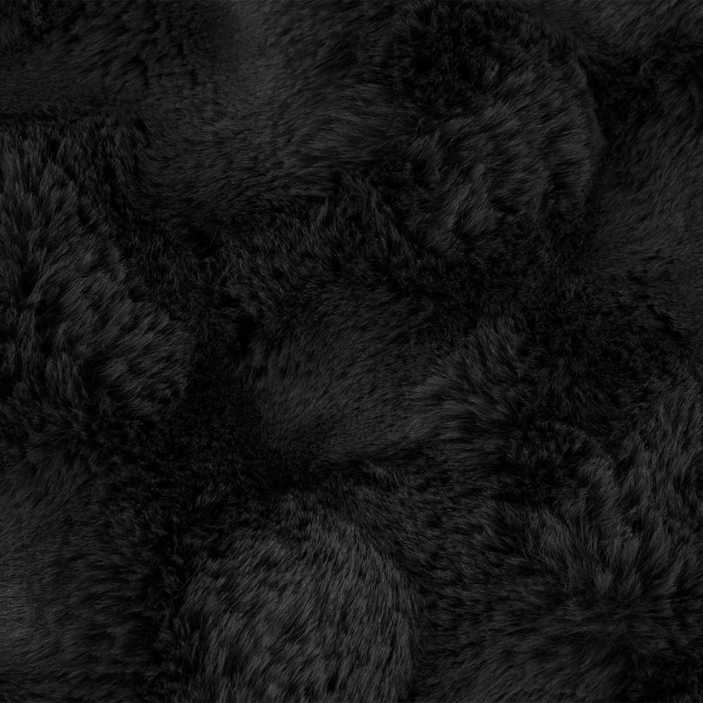 Coperta antiscivolo in sintetica di coniglio Olite 4 pcs Nero