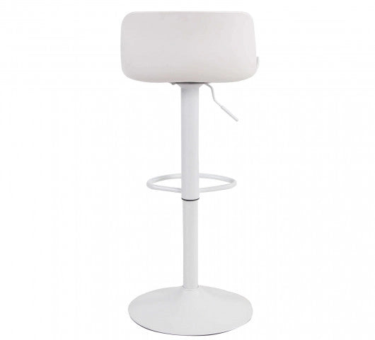 SGABELLO INNSBRUCK IN COLORE BIANCO CON ALTEZZA REGOLABILE