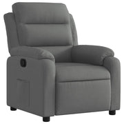 Poltrona | Sedia Relax reclinabile in tessuto grigio scuro