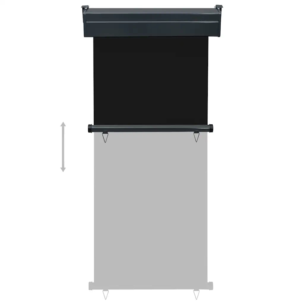 Tendalino Laterale per Balcone 85x250 cm Nero 48406
