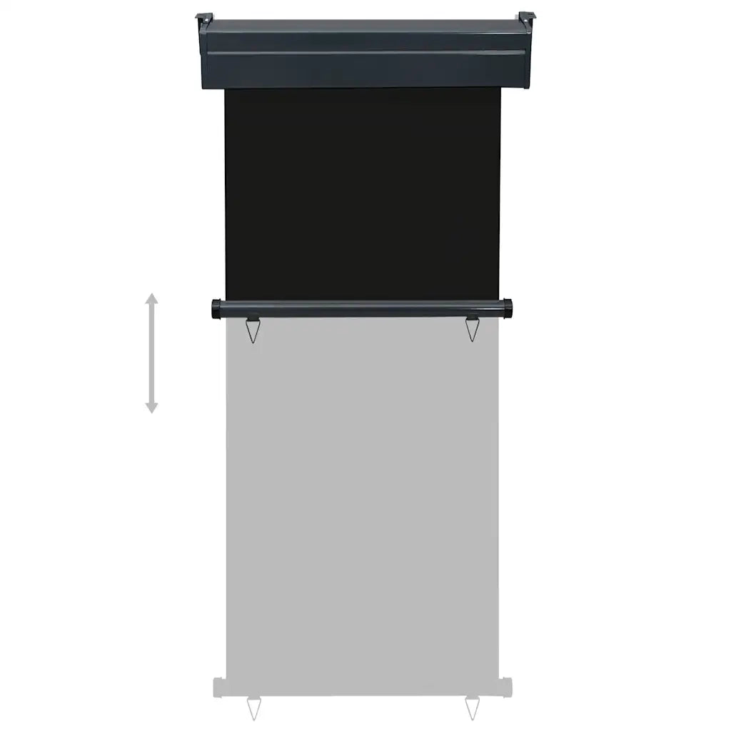 Tendalino Laterale per Balcone 85x250 cm Nero 48406