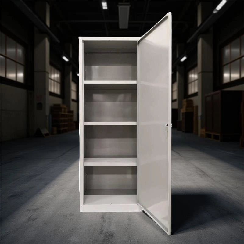ARMADIO IN METALLO CON 3 PIANI E 1 ANTA 60 X 40 X H167 CM