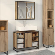 Set di mobili per il bagno con porta 2 pcs Rovere artigianale 3402460