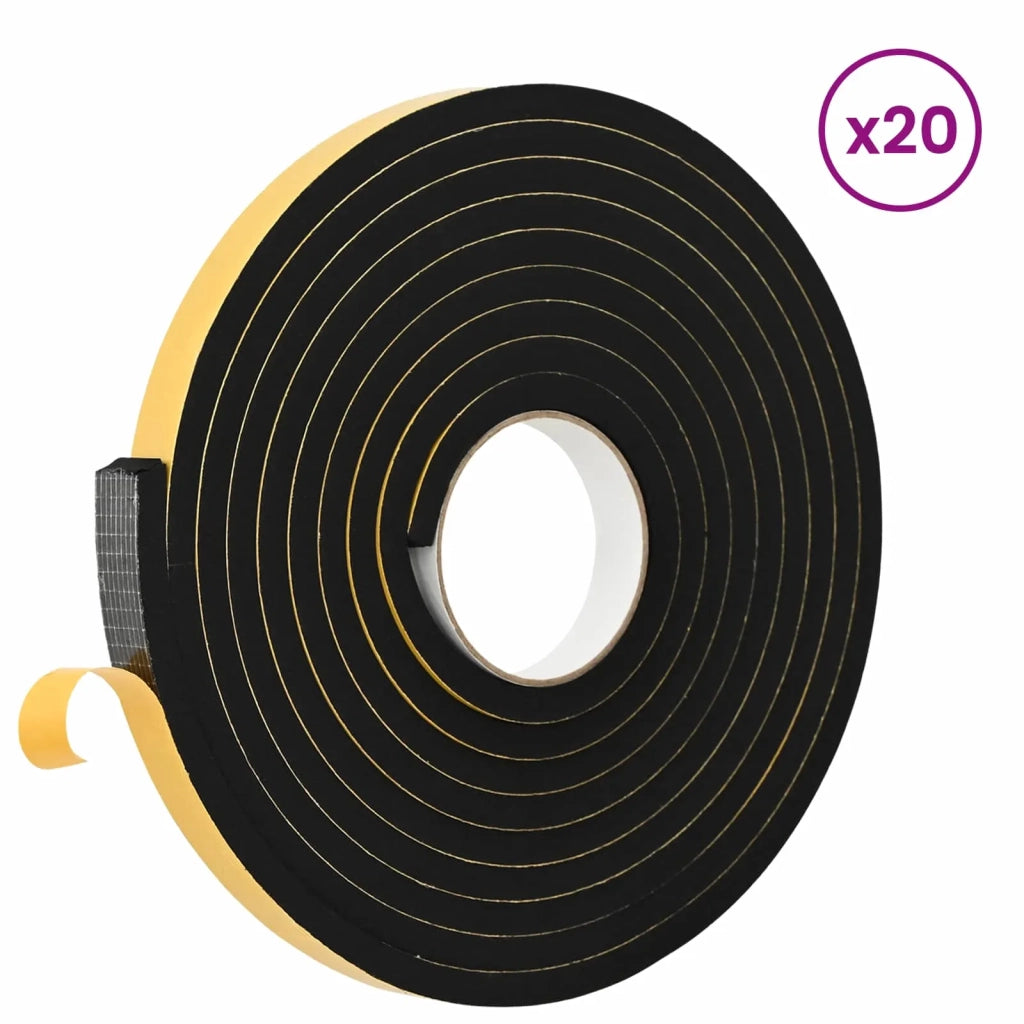 Nastro adesivo in schiuma 20 pcs Nero 20mm x 5m Schiuma CR 42024088