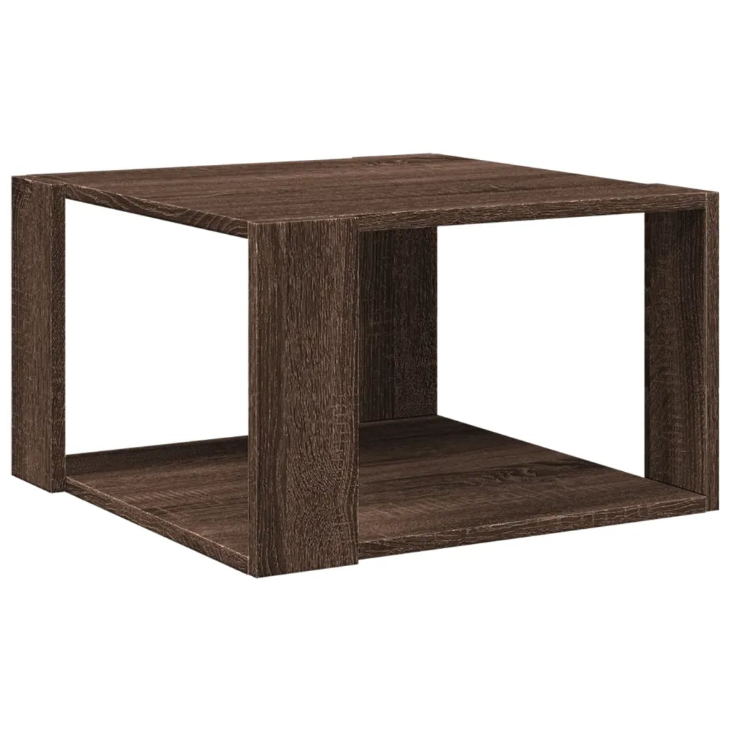 Tavolino salotto | Tavolino da caff¨¨ | Tavolino da Soggiorno Rovere Marrone 51,5x51,5x30 Legno Multistrato