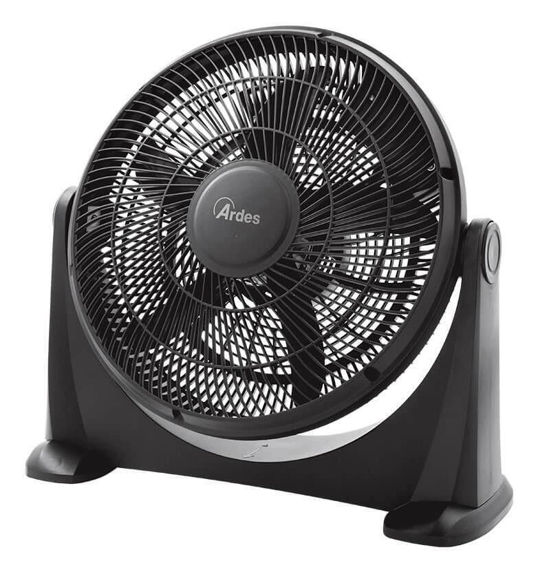 Ardes Ventilatore Box Fan 5 Pale 3 Velocita' 40cm Nero per una Ventilazione Efficace e Silenziosa in Ambienti Domestici