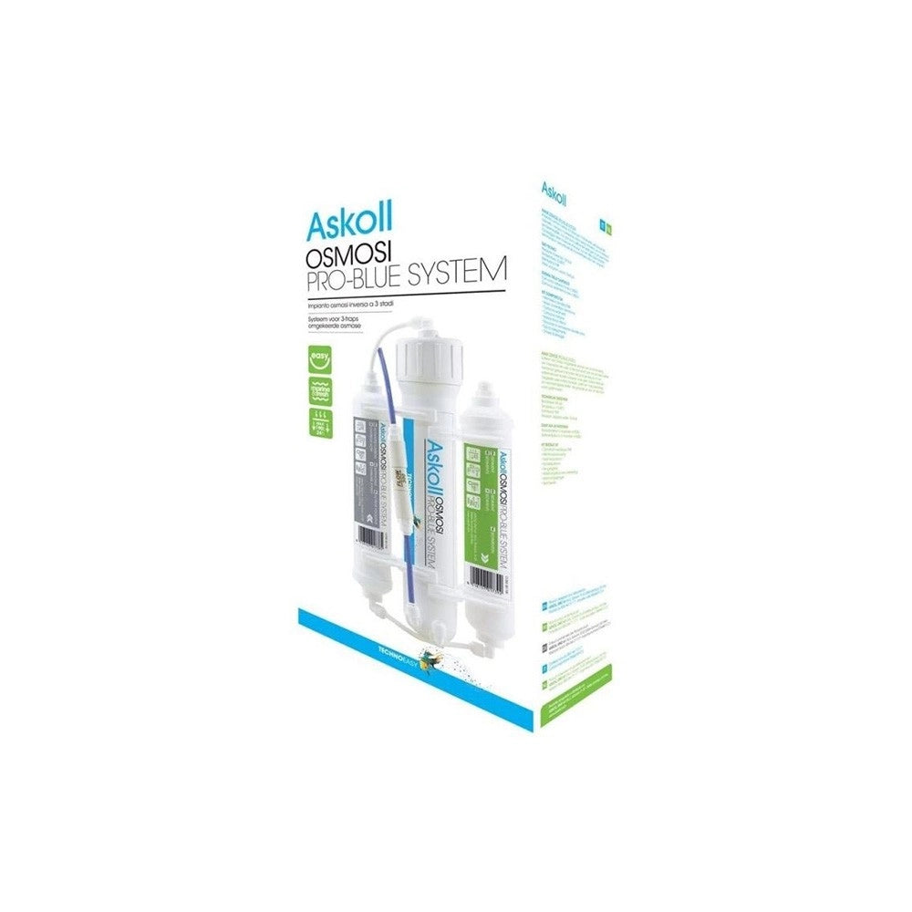 Askoll Osmosi Pro-Blue System - Impianto ad Osmosi in Linea a 3 Stadi 50GPD