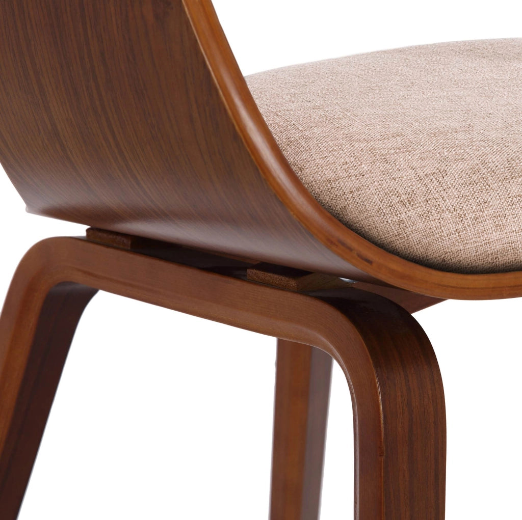 Sedia Kingston in Tessuto Noce/crema