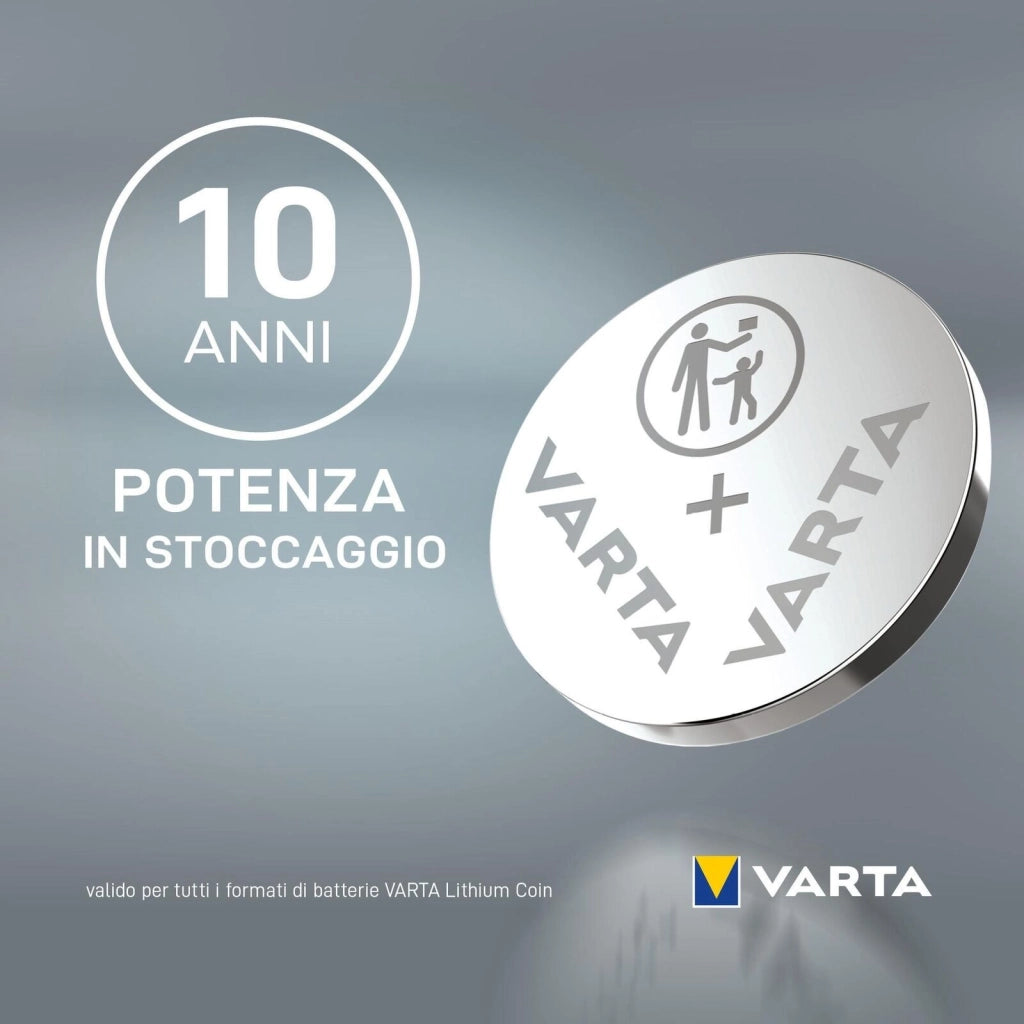Varta 06032101401 LITHIUM Coin Batteria a bottone 3V 220 mAh CR2032 colore Metallico