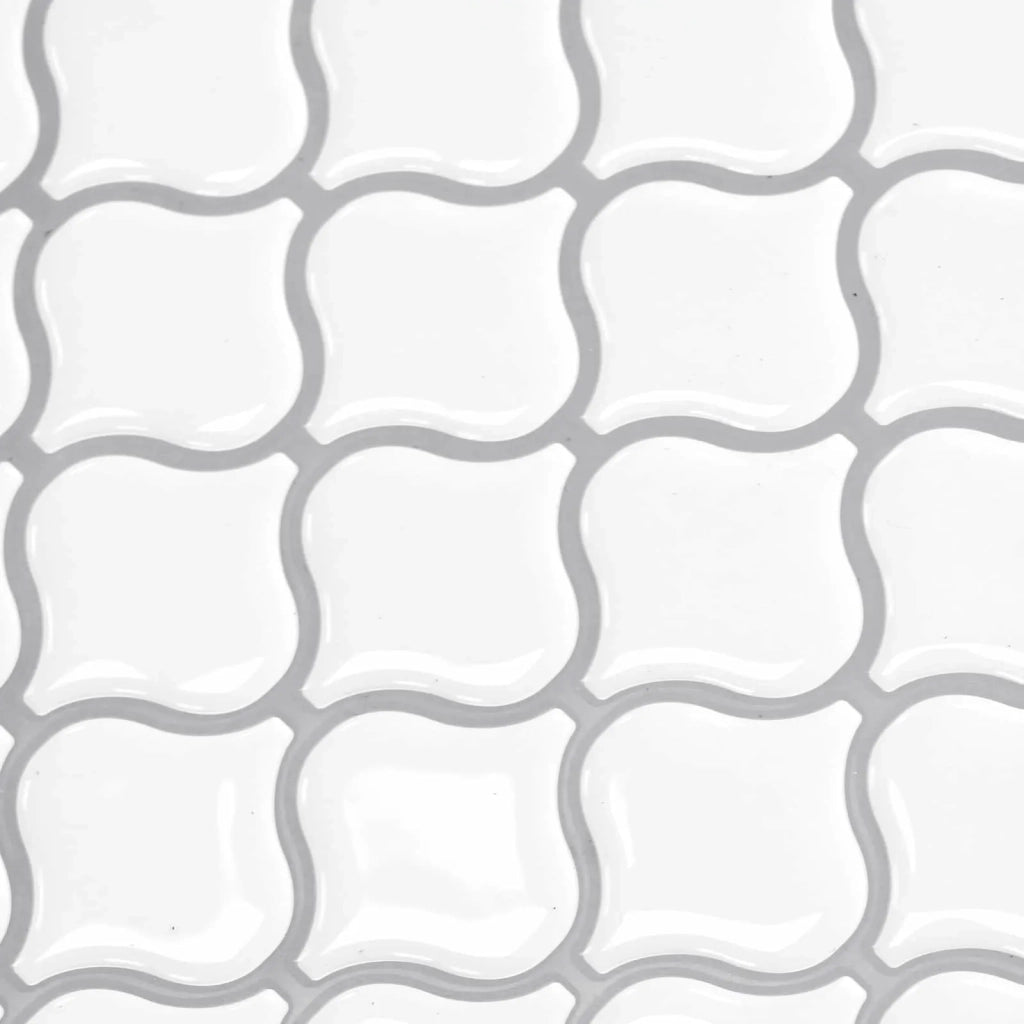 Piastrella Lanturn 50 pcs Bianco 27 x 27 cm Poliuretano e PET 42046236