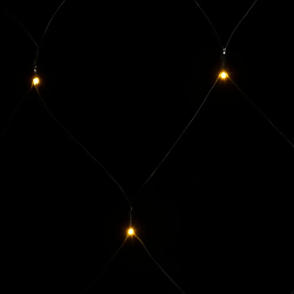 Luci di Natale Rete Bianco Caldo 3x2m 204 LED Interni Esterni CFW2530369