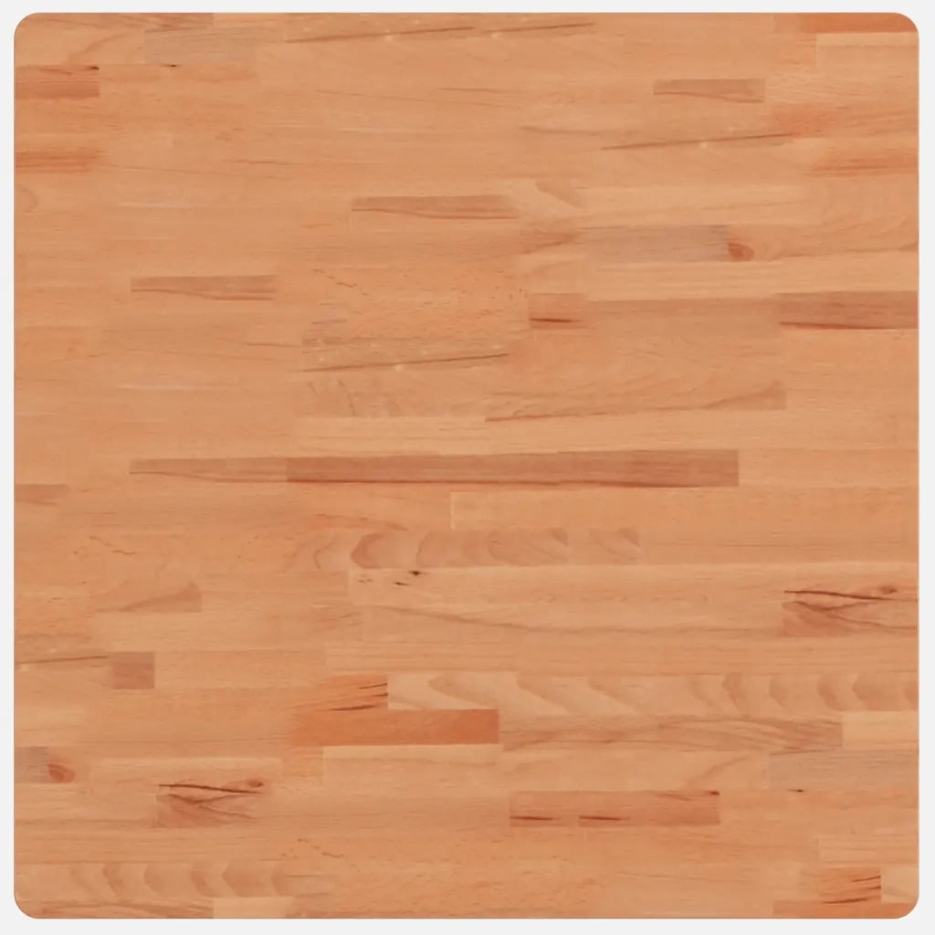 Piano per Tavolo 70x70x4 cm Quadrato Legno Massello di Faggio