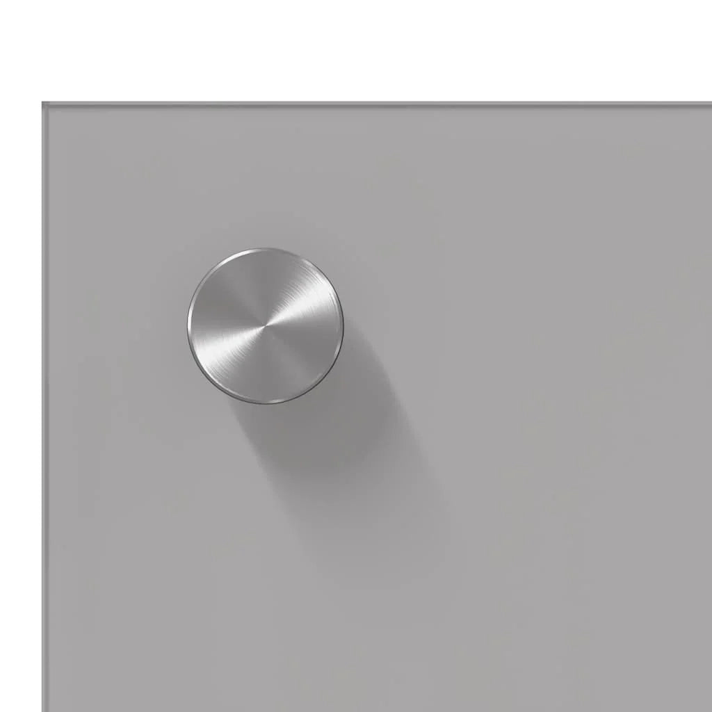 Paraschizzi da cucina moderno ed elegante 110 x 50 cm resistente al calore stile elegante vetro temperato grigio chiaro 02_0058480