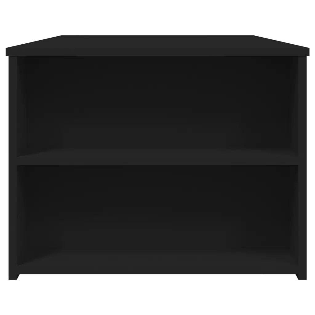 Tavolino da Salotto Nero 102x55x42 cm in Legno Multistrato