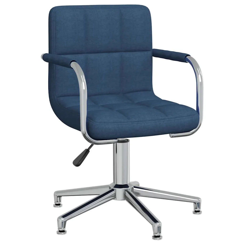 Sedia da Ufficio Girevole Blu in Tessuto 334733