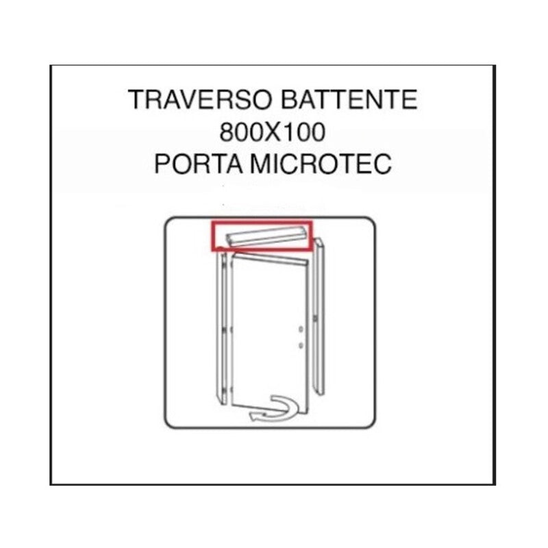 R TRAVERSO BATTENTE X PORTA MOD MICROTEC FRASSINO/BIANCO CM.210X80- 1,0 confezione