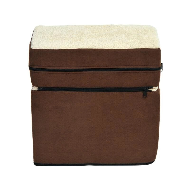 SCALETTA PER CANI 3 MORBIDI GRADINI RIMOVIBILI E ANTISCIVOLO 54 X 40 X 39 CM