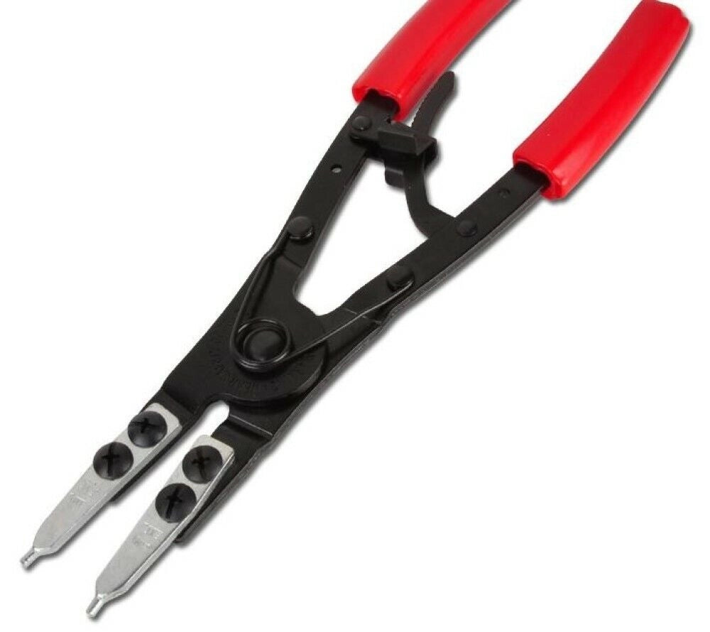 Set 2 pinze con punte intercambiabili per anelli seeger interni esterni A.07210