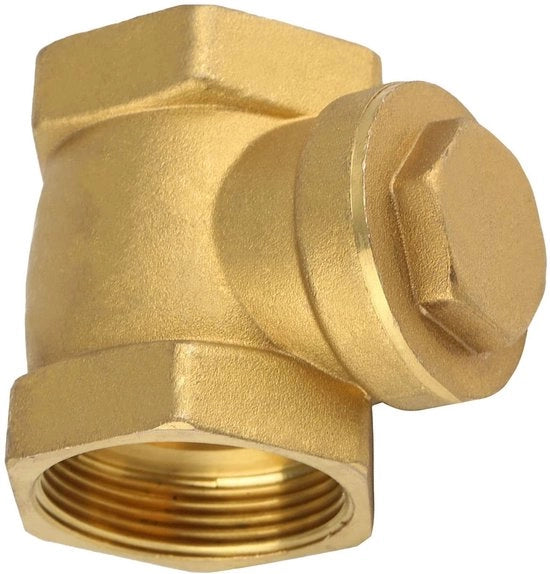 Terugslagklep 1 1/4 pollici - Ottone - DN32 condotto interno - 232 psi - Impronta d'acqua - Duraturo e facile da installare - Valvola