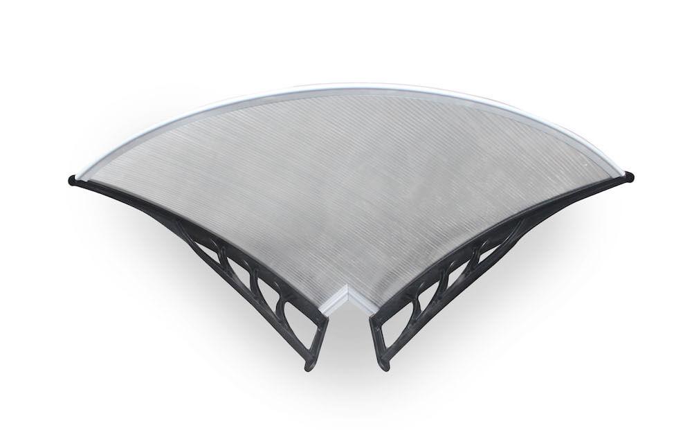 Angolo Esterno Pensilina Tettoia in Policarbonato Alveolare 80cm Tosini YYANG-E80