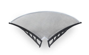 Angolo Esterno Pensilina Tettoia in Policarbonato Alveolare 80cm Tosini YYANG-E80