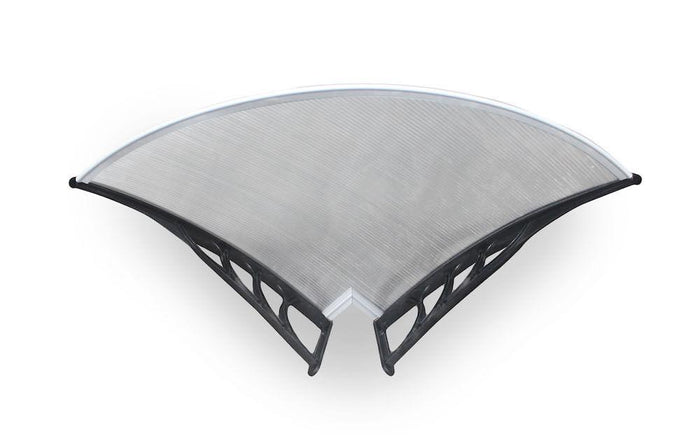 Angolo Esterno Pensilina Tettoia in Policarbonato Alveolare 80cm Tosini YYANG-E80