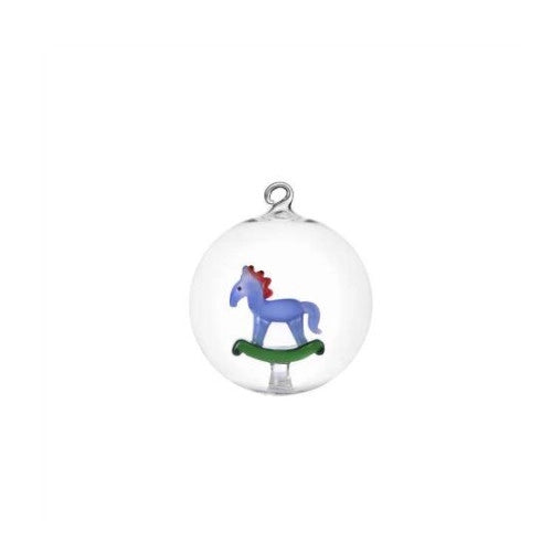 Palla di Natale cavallo a dondolo schiaccianoci