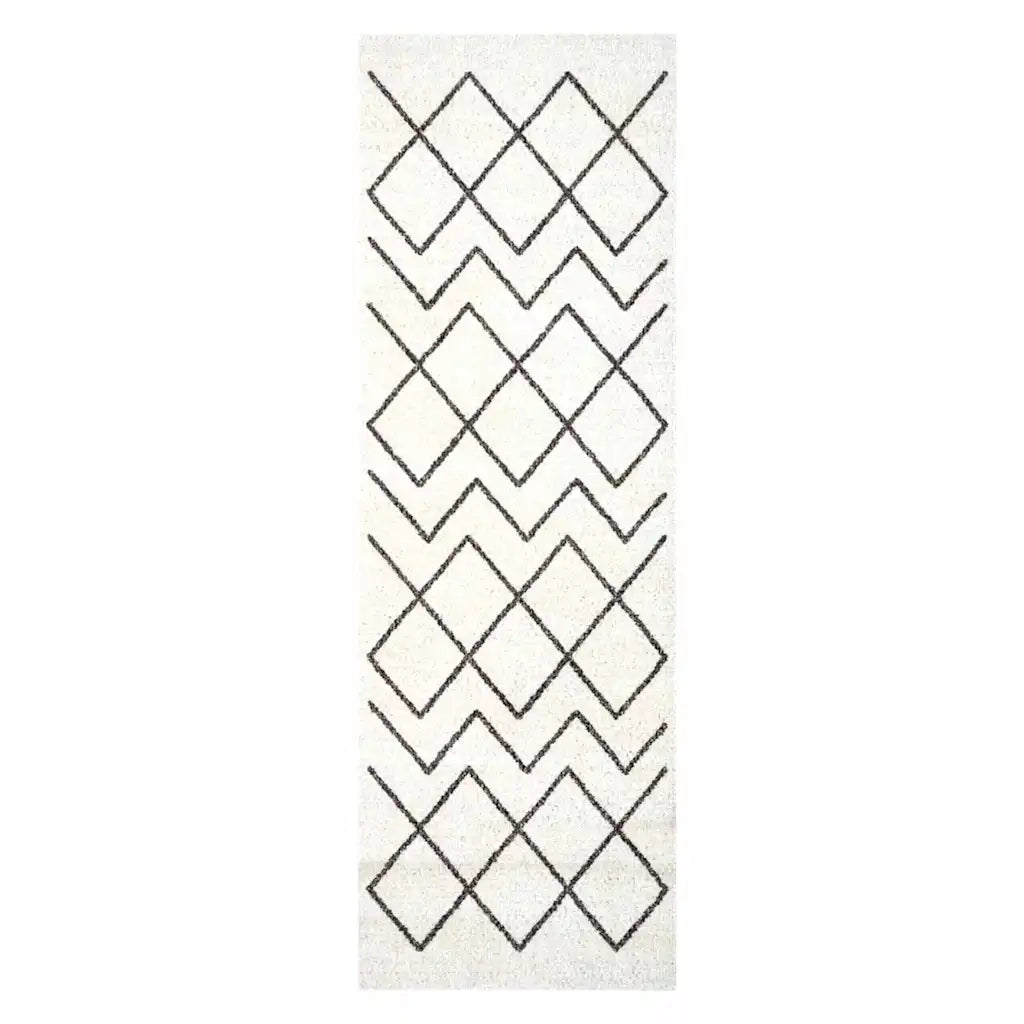 vidaXL Tappetino da Cucina Geometric Geometrico 60 x 180 cm Velluto