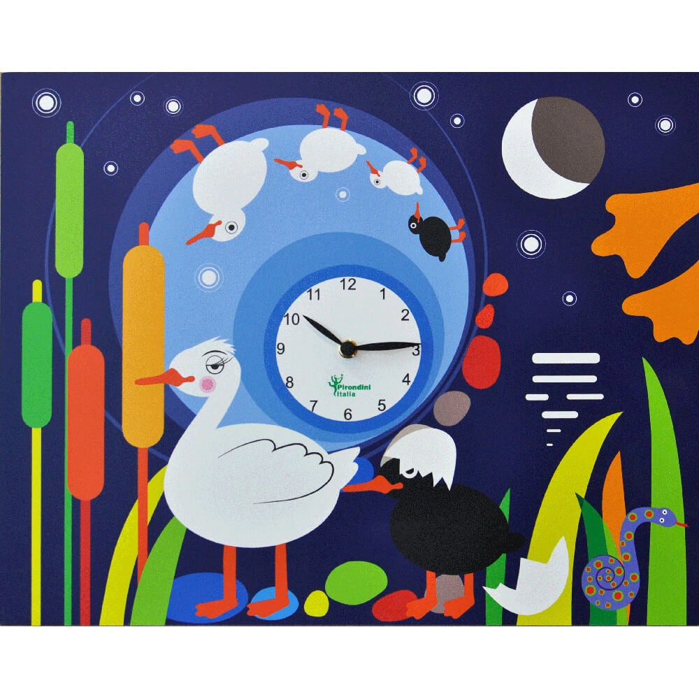Orologio da Parete Rettangolare 44X35Cm Pirondini Italia Il Brutto Anatroccolo