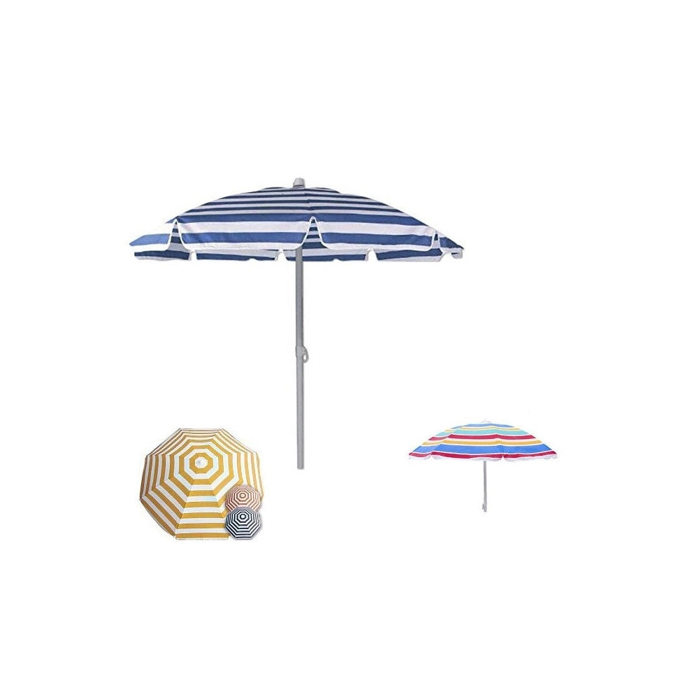 Trade Shop - Ombrellone Mare Protezione Uv Parasole 180 Cm Terrazza Spiaggia Vacanze Sole -