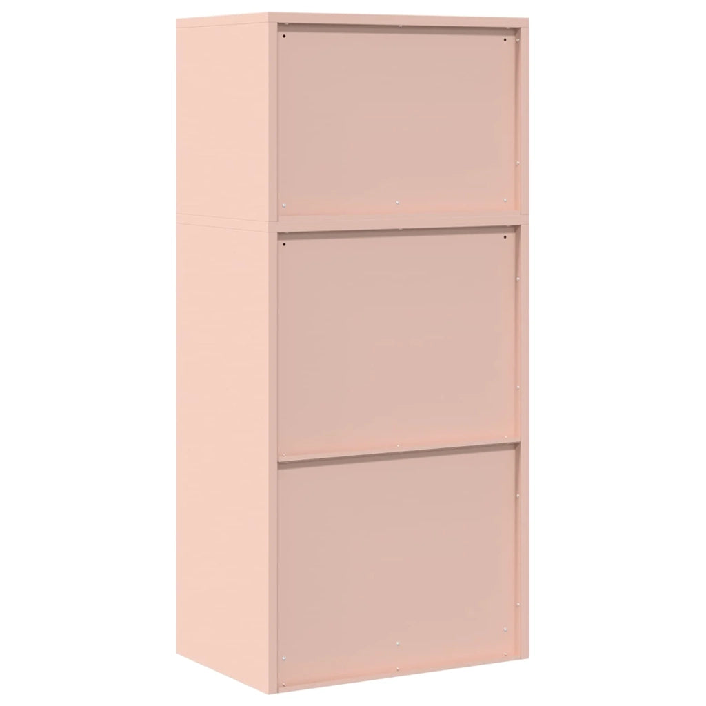 Armadio 2 pz Rosa 60 x 40 x 130 cm Acciaio Bloccabile 3438688