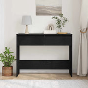Tavolo consolle con cassetto Rovere Nero 100 x 35 x 76,5 cm 862708