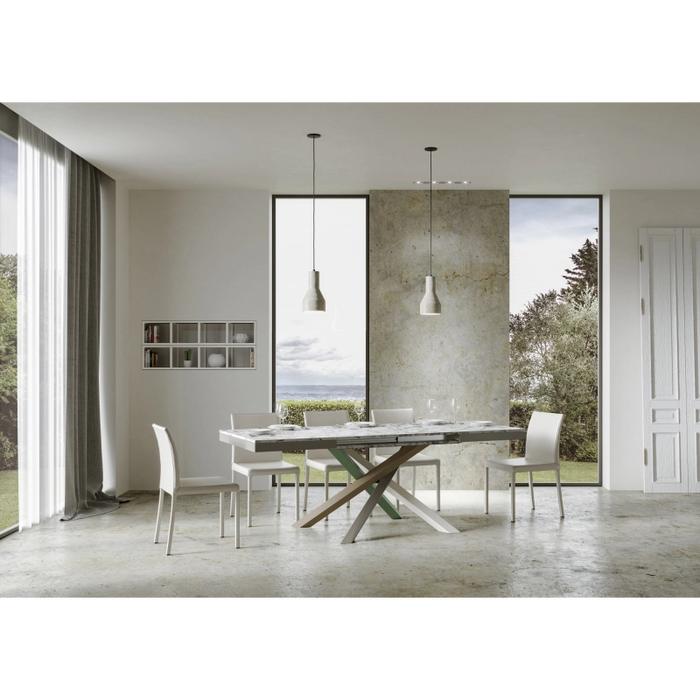 Tavolo allungabile 90x120/224 cm Volantis Evolution telaio Multicolor - Bianco Frassino