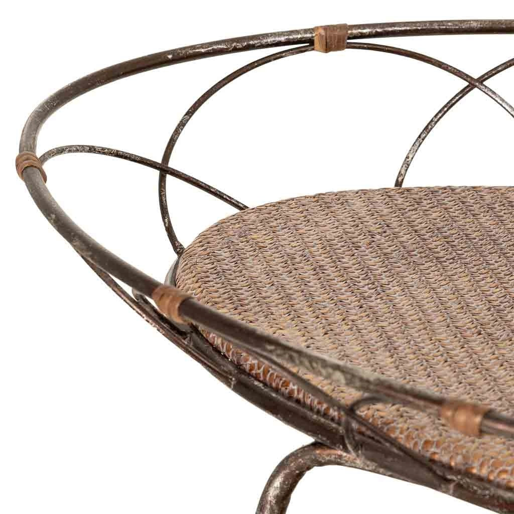 Scaffale espositivo in metallo marroni, 84,46x48,26x73,03h cm