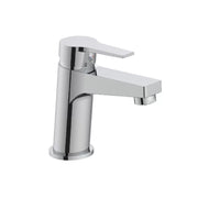 Rubinetto lavabo cromato con leva in metallo - Serie Hellis