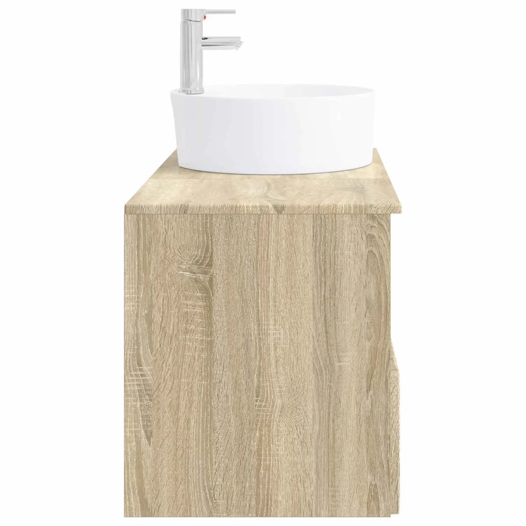 Set di mobili per il bagno 2 pz Rovere Sonoma 3404076